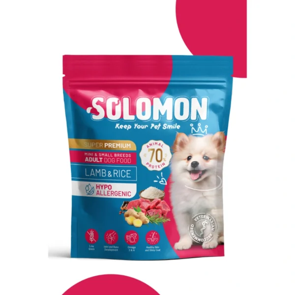 SOLOMON MINI AND SMALL BREED ADULT DOG FOOD WITH LAMB 1.5kg
